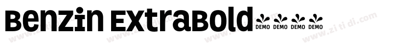 Benzin ExtraBold字体转换